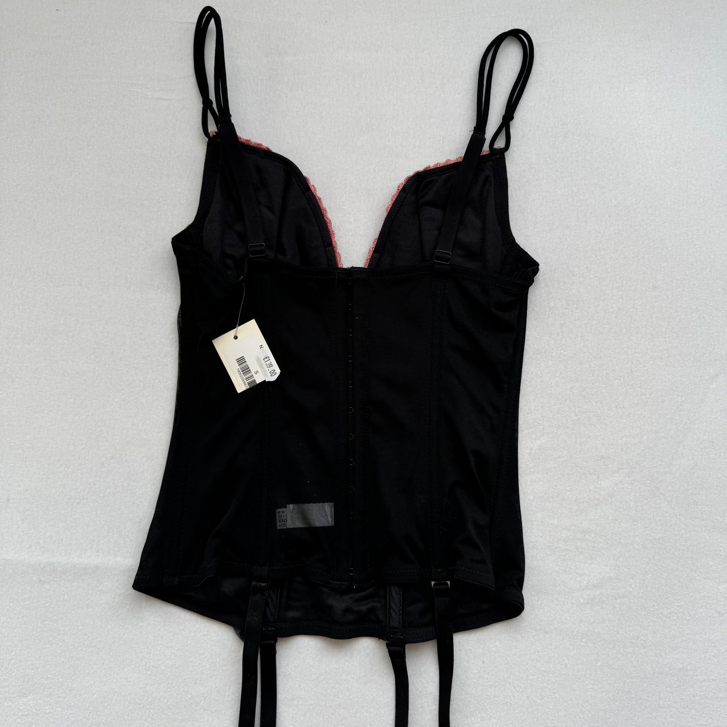 Pretty black corset (70B) deadstock, new with tags