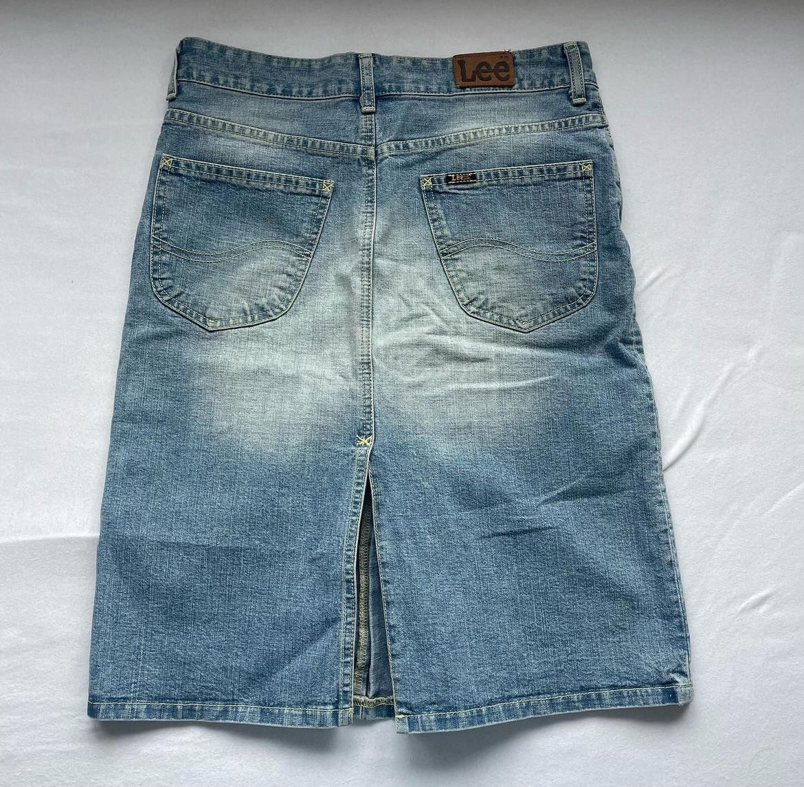 Vintage Jeans Midi Skirt (M)