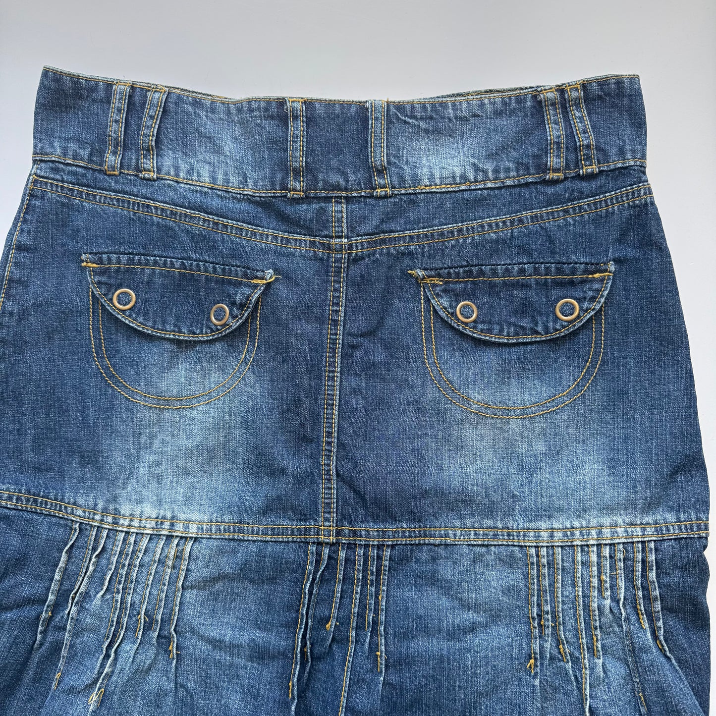 Denim Y2k midi skirt (M)