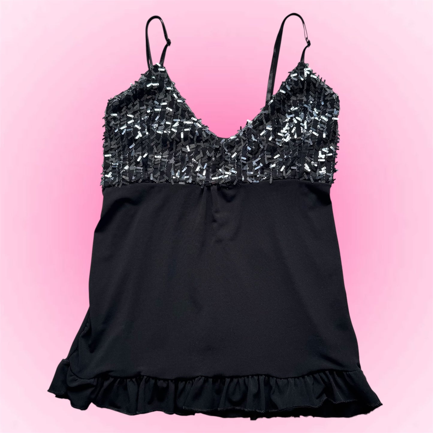 Y2k sequin Cami Top (S)