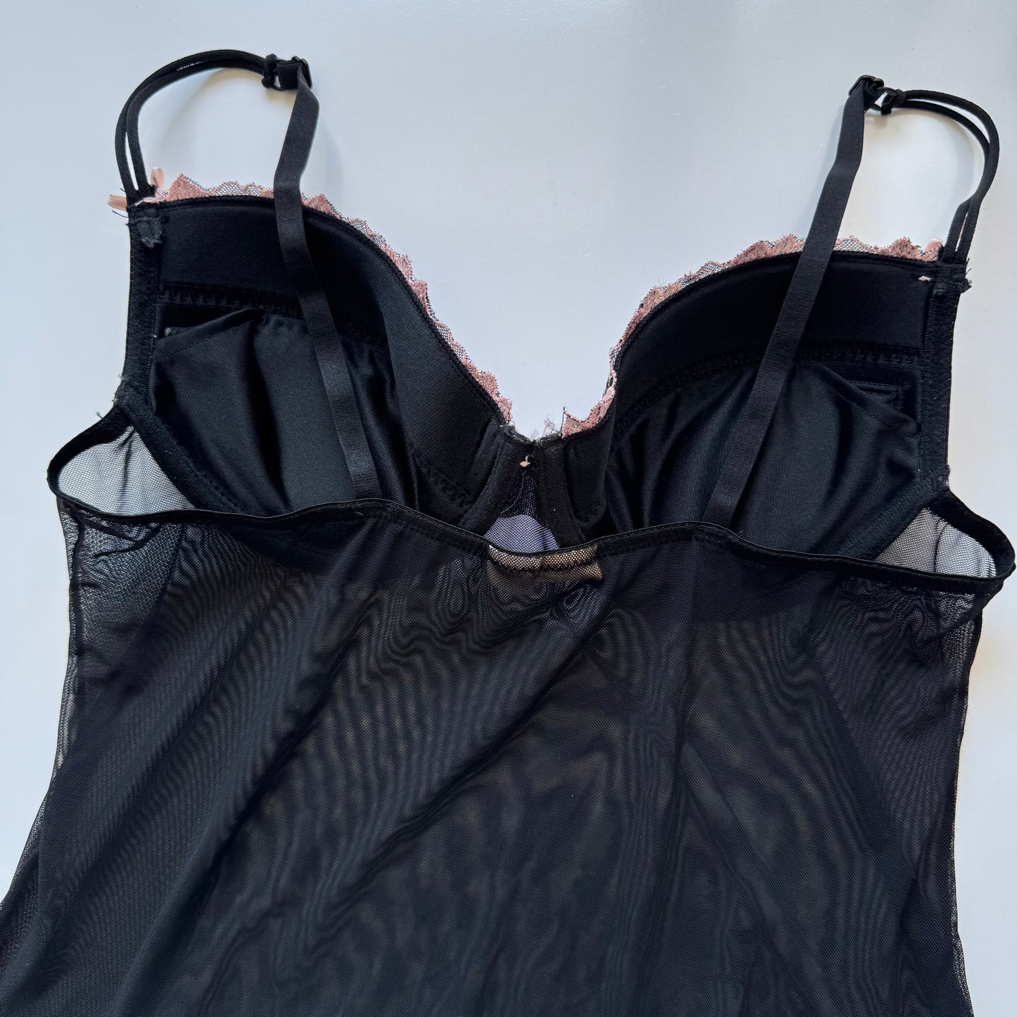 Black coquette corset top (80B)