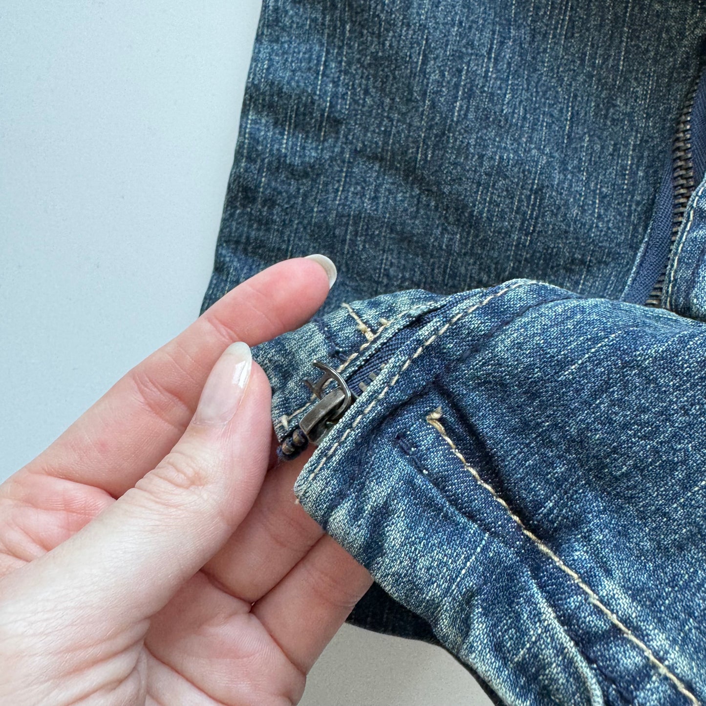 Y2k vintage denim bodysuit (XS)