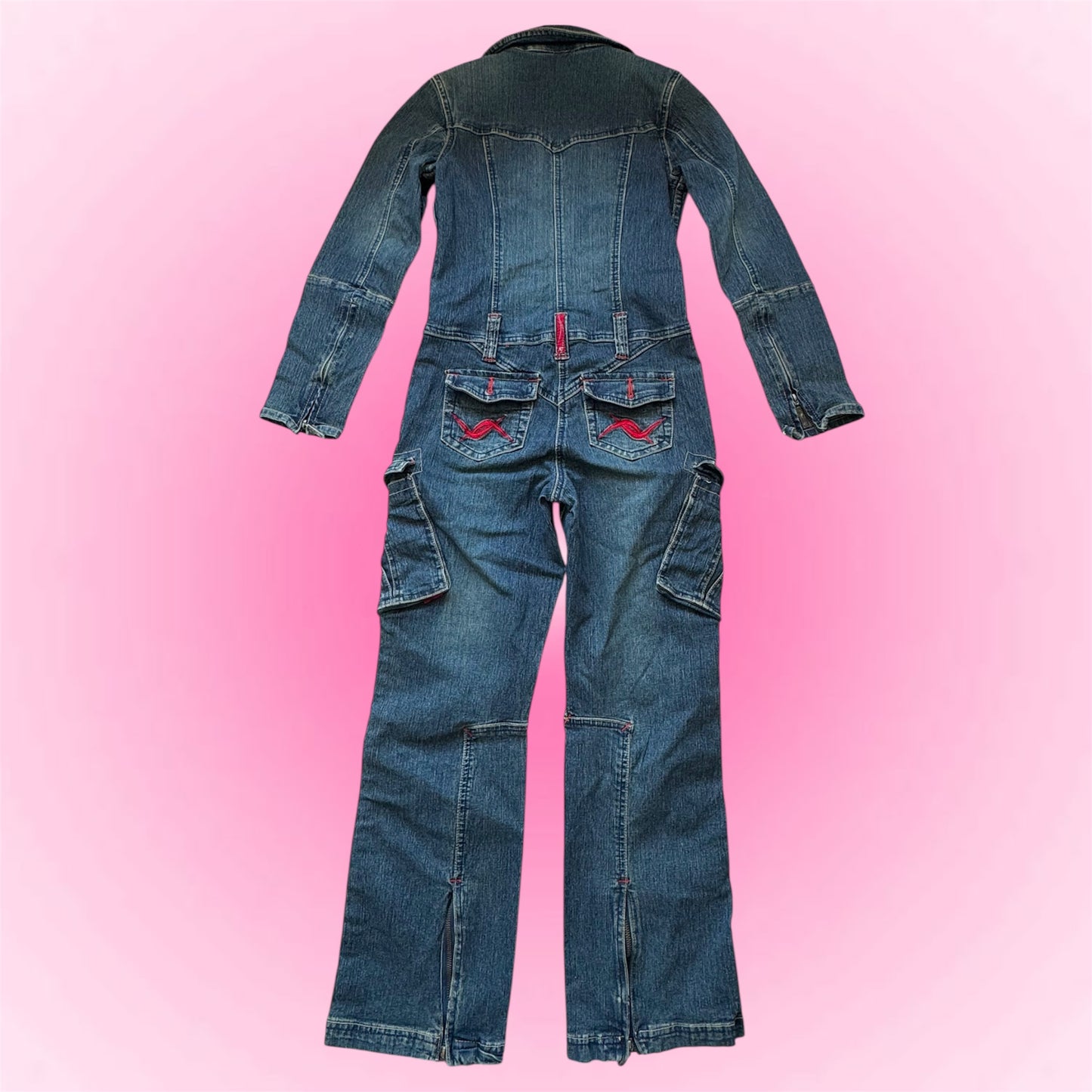 Y2k vintage denim bodysuit (XS)