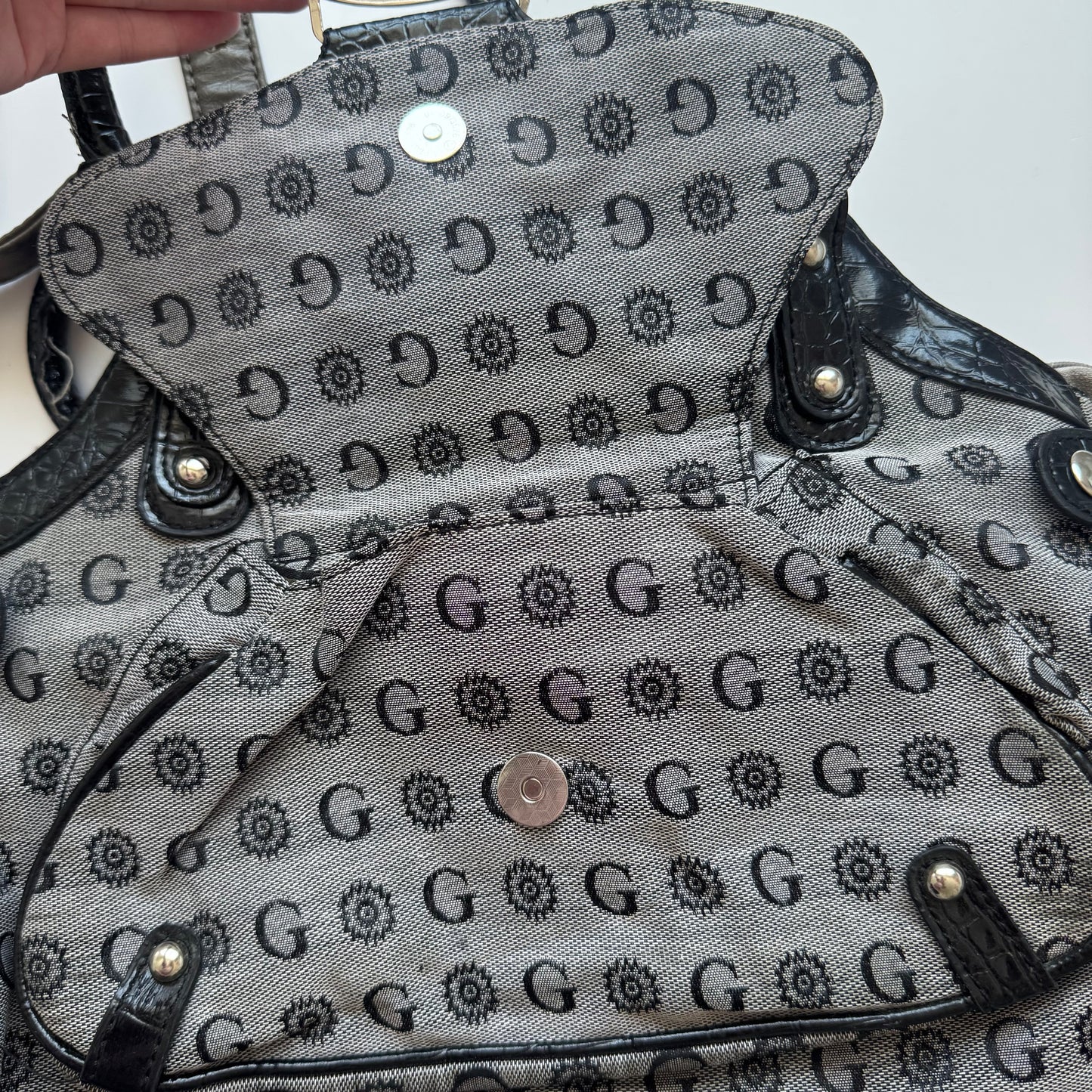Grey Monogram Bag