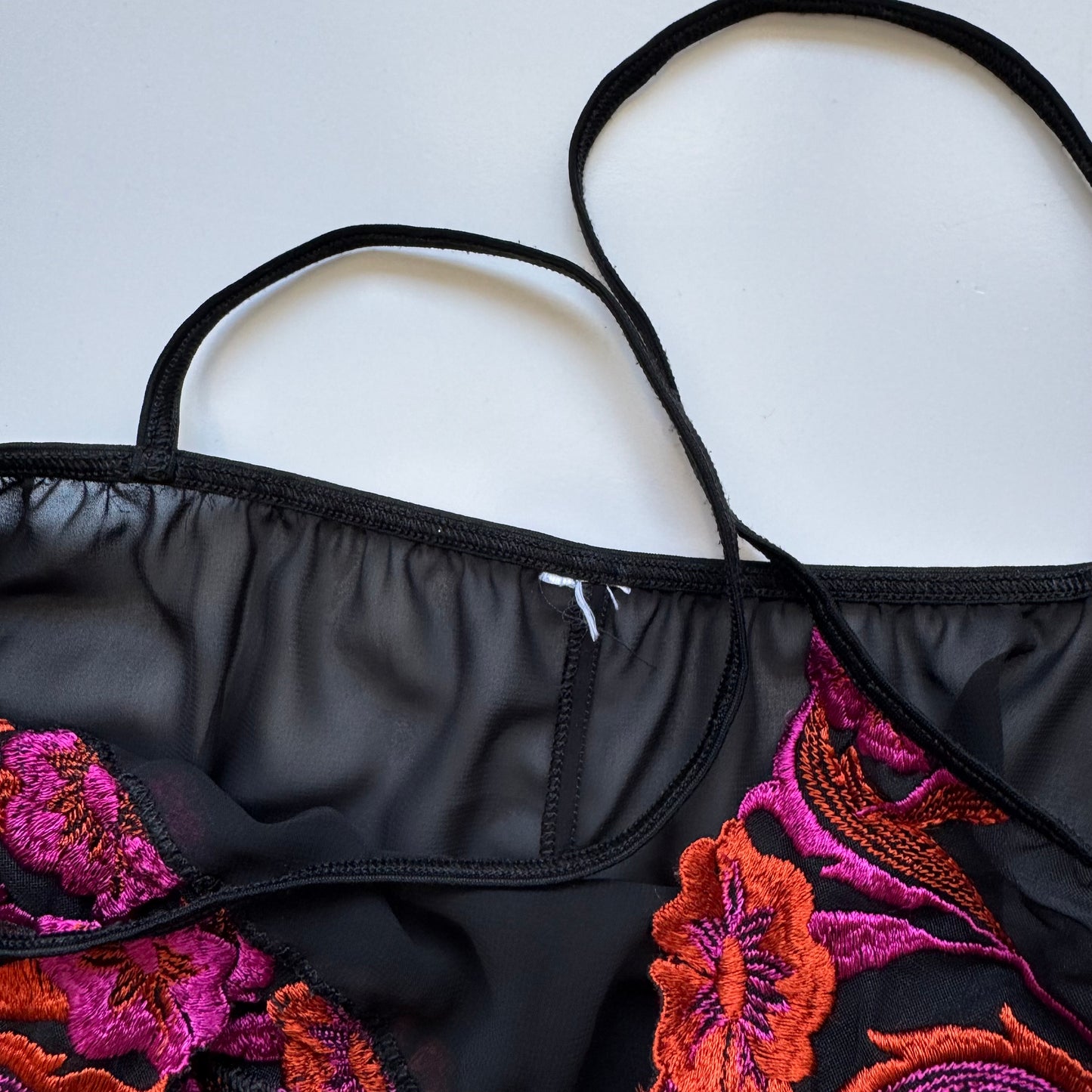 Black Y2k slip dress (S/M)
