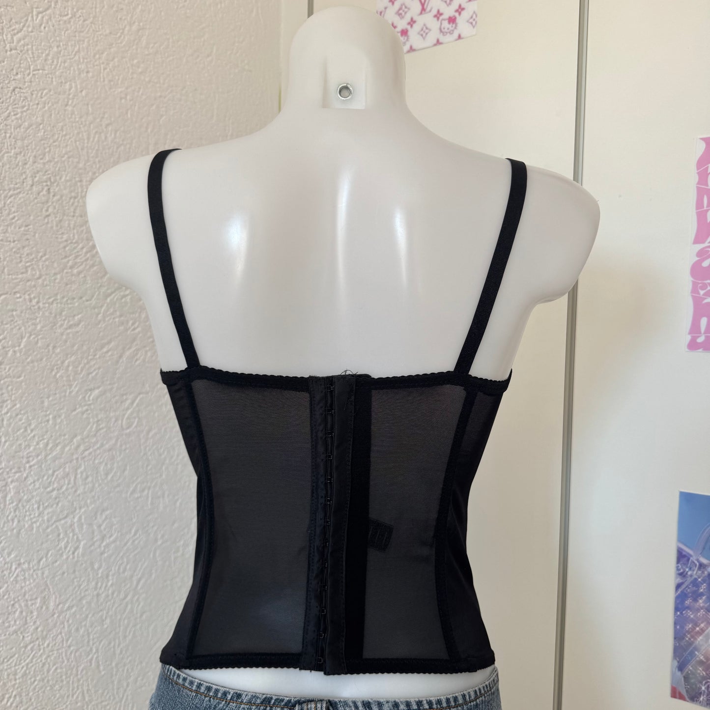 Black vintage corset (85B/C)