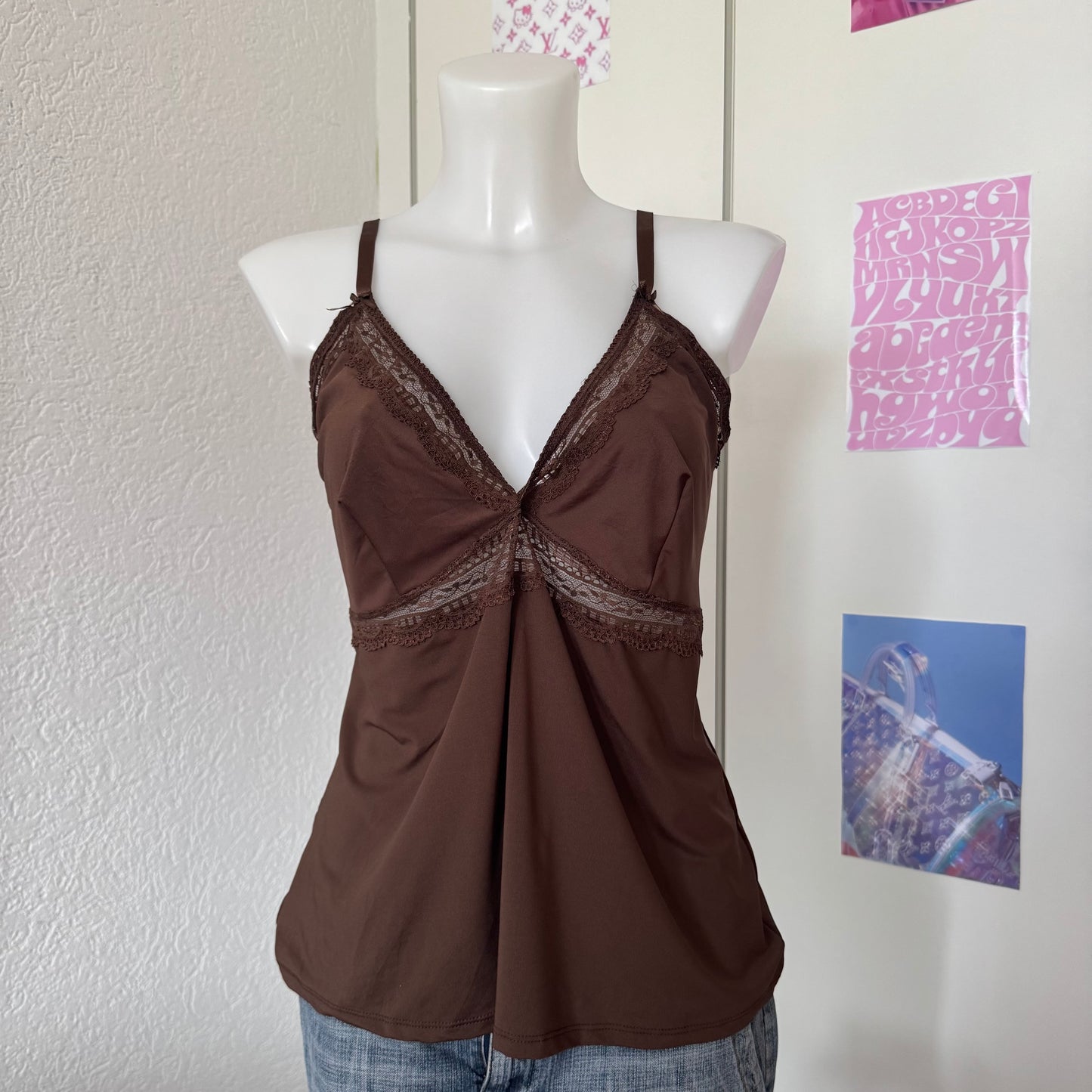 Brown cami top (L-XL)