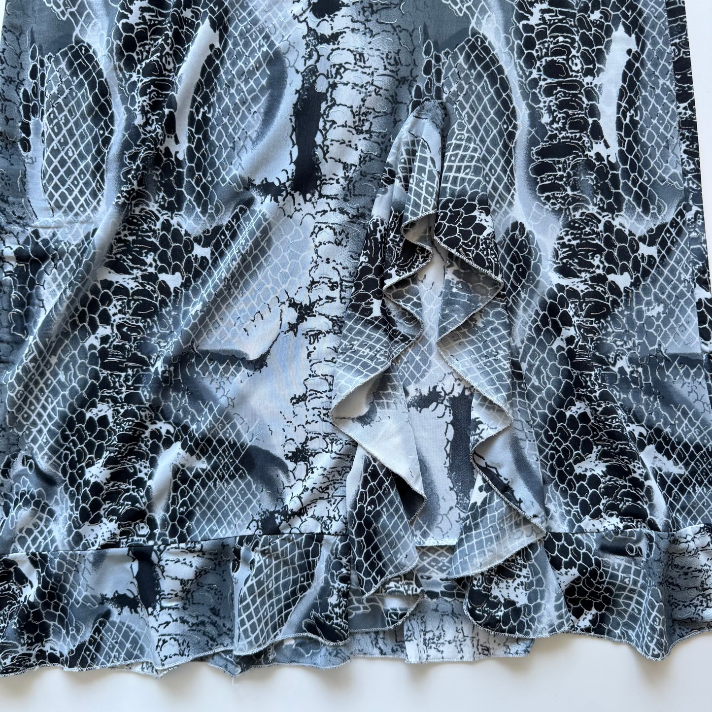 Grey snake print dress (S)