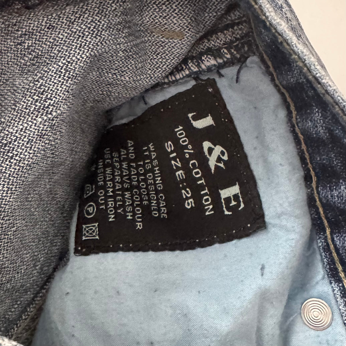 Light Blue Y2k Streetwear Cargo Jeans (XS)
