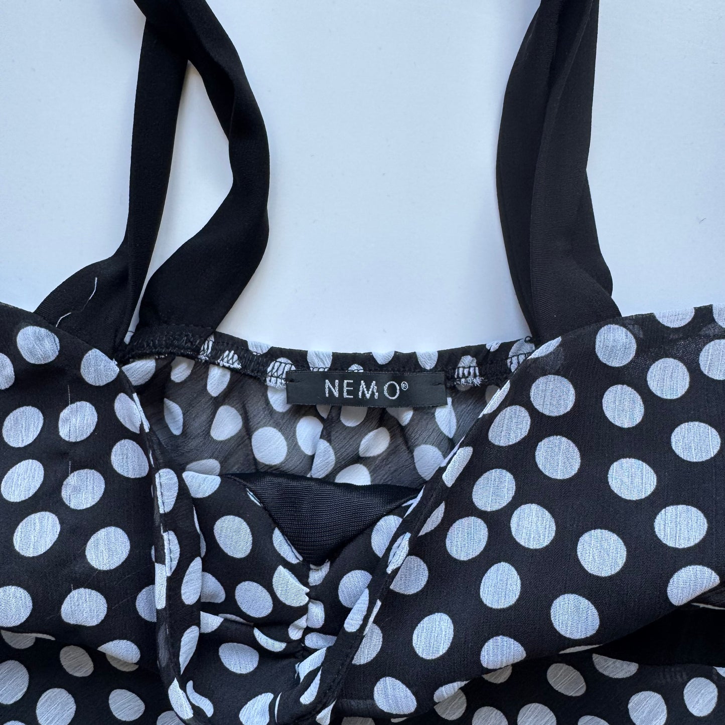 Polka dot cami top (M)