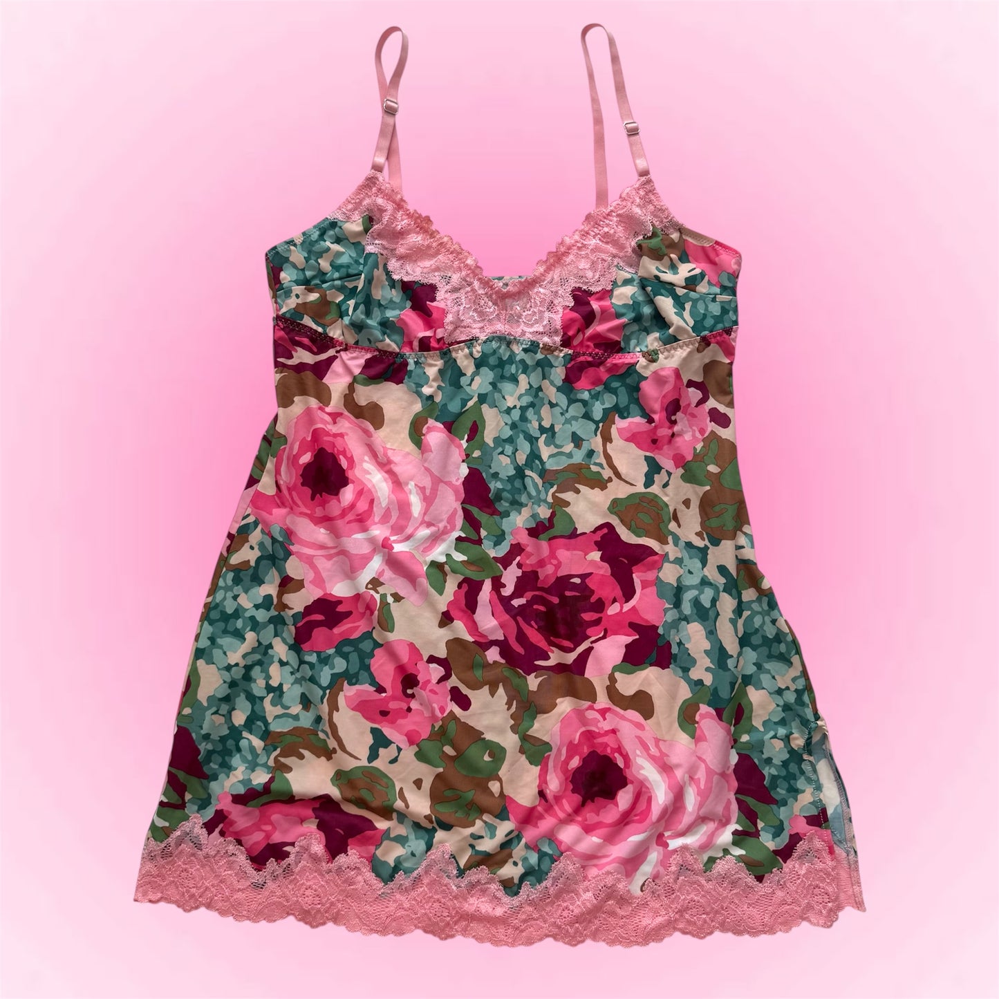 Pink Y2k babydoll dress (M)