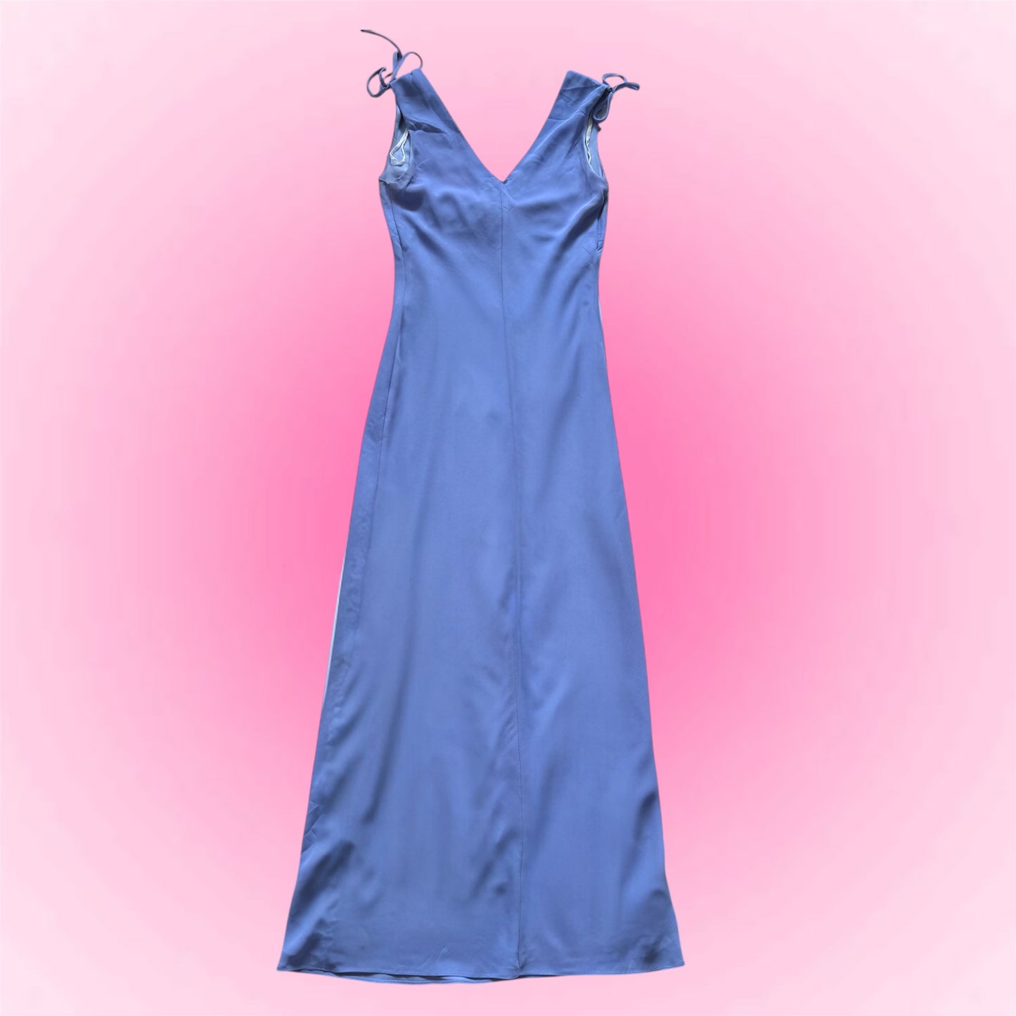 Blue vintage maxi dress (S)