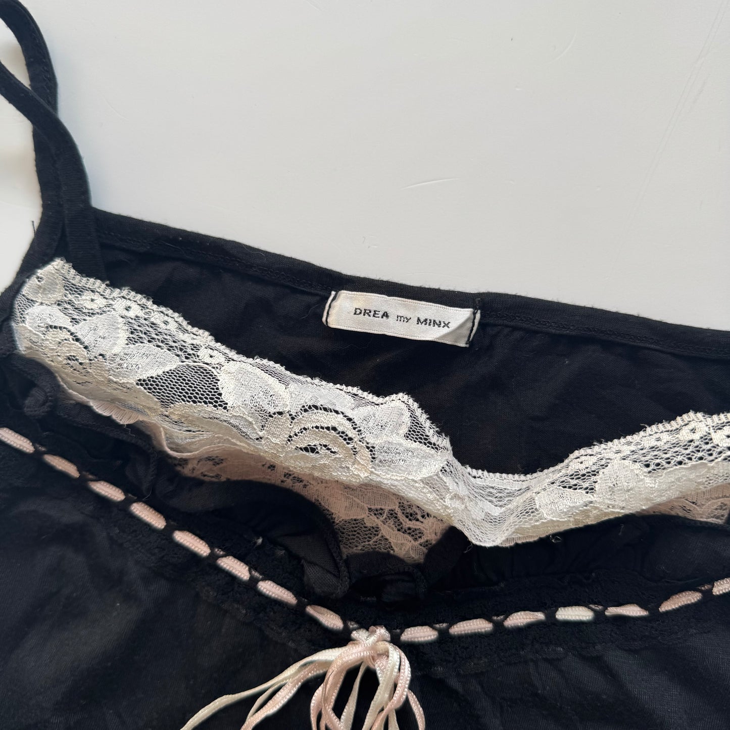 Black fairy lace top (M)