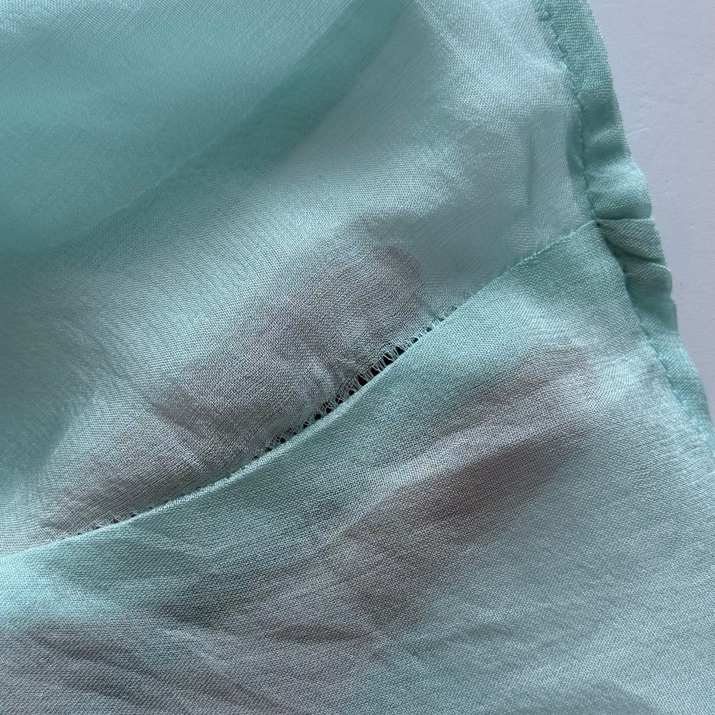 Mint Silk Lace Y2K Top (XS/S)