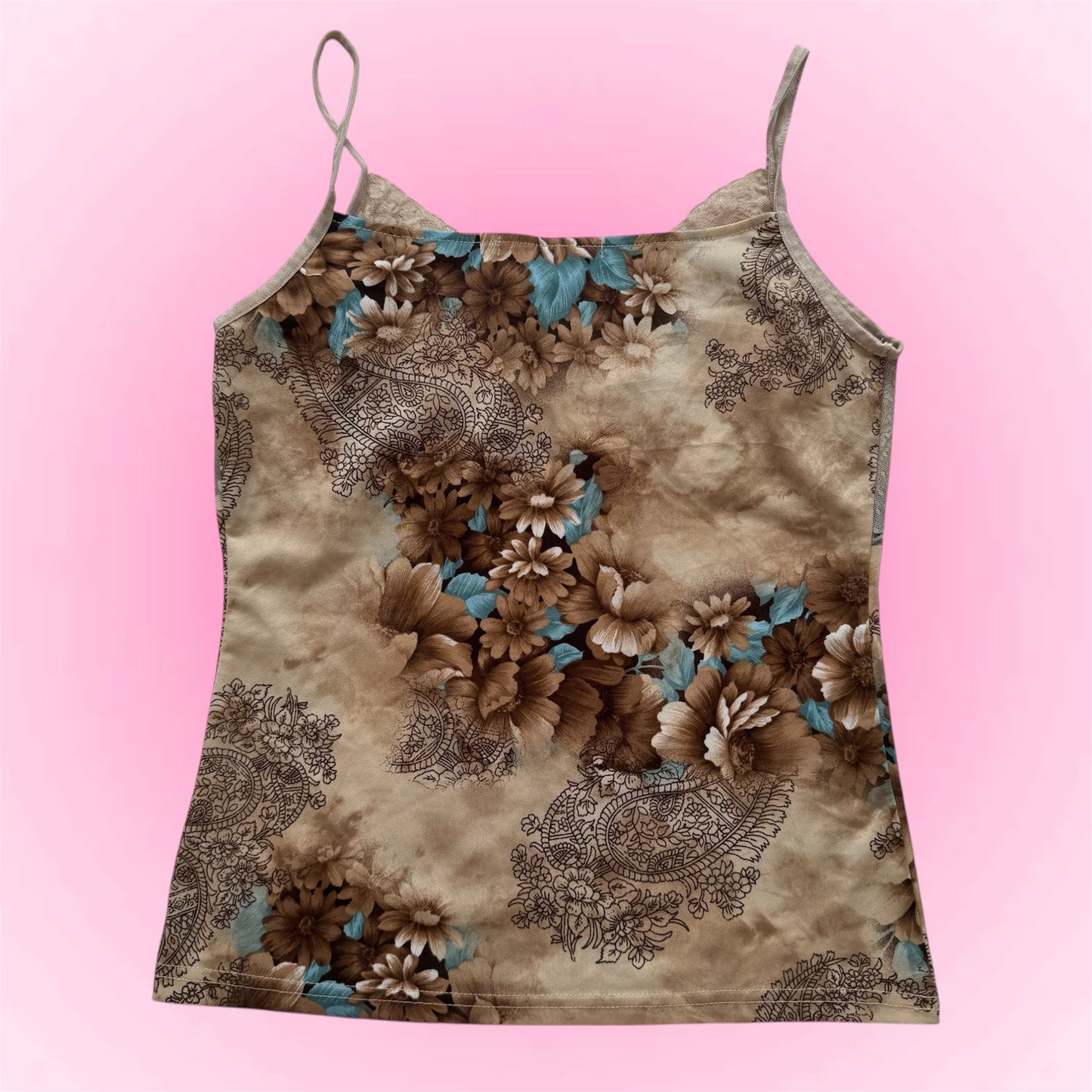 Vintage brown cami top (S)