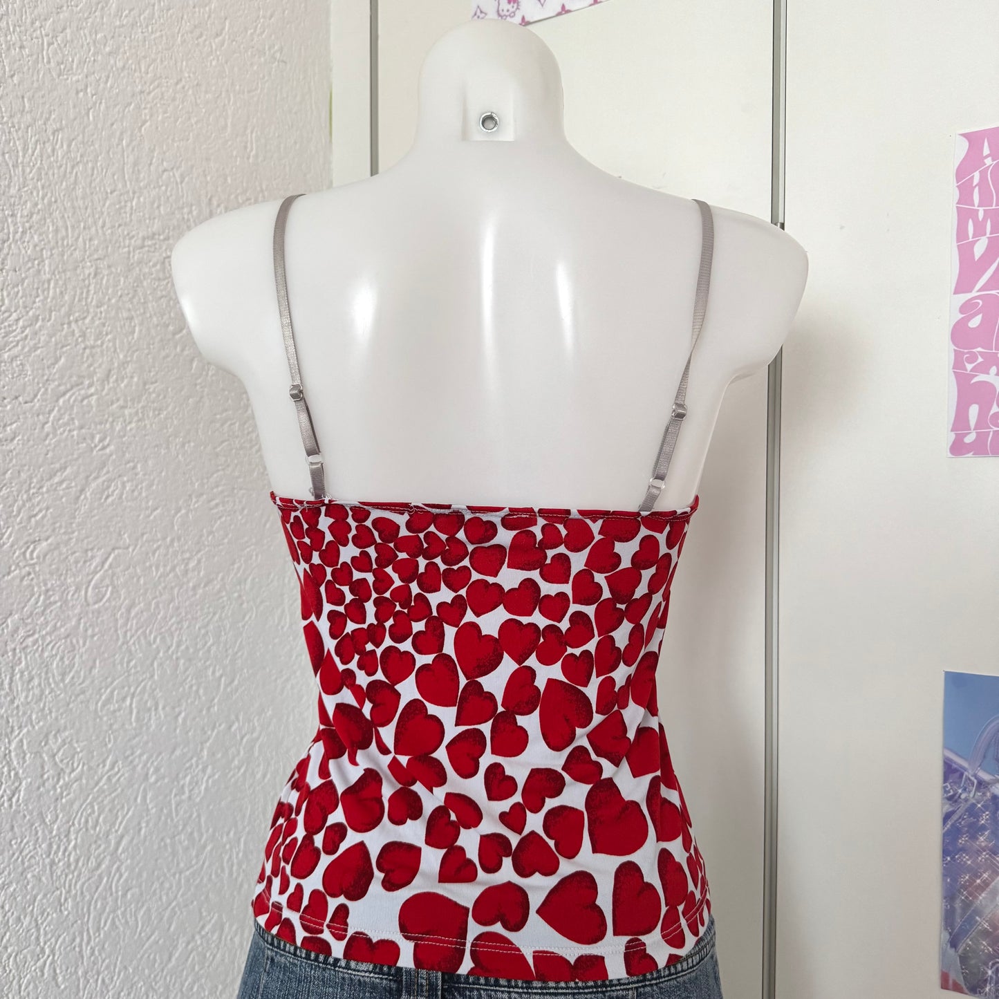 Vintage Y2k heart top (S)