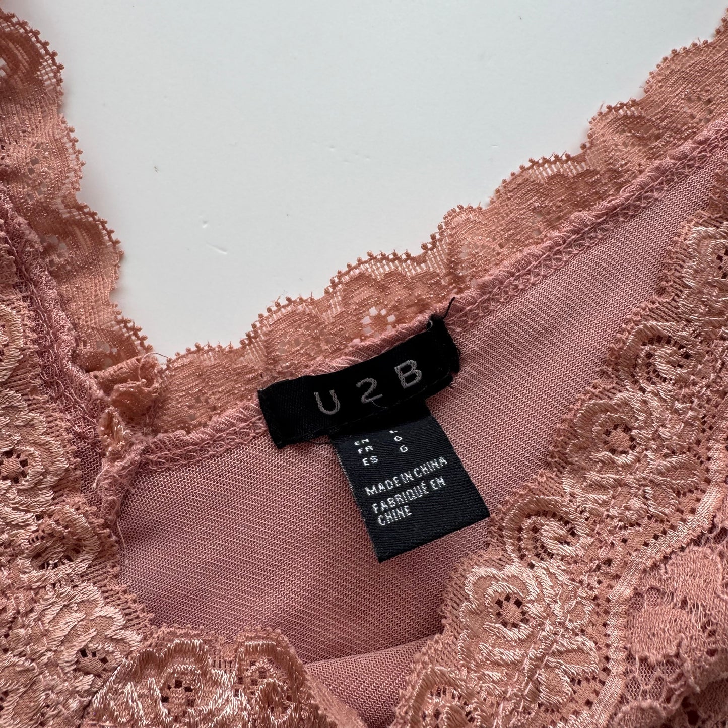 Pink cute lace shirt (M)