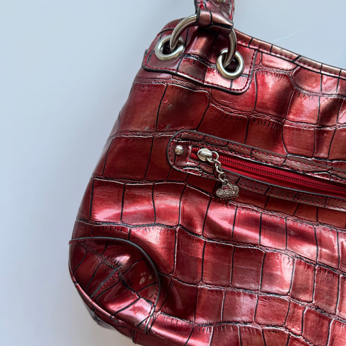 Vintage Red Shoulder Bag Kathy Van Zeeland