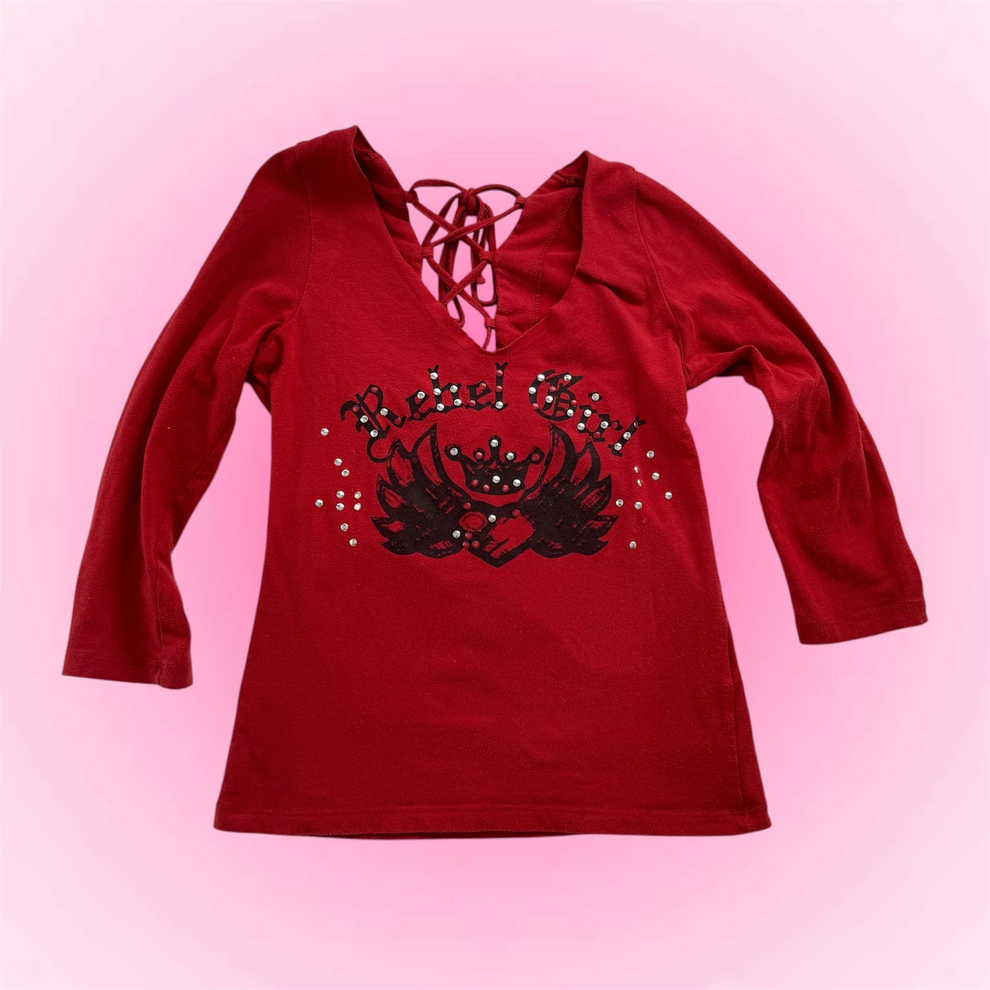 Cool red Y2k shirt (XS/S)