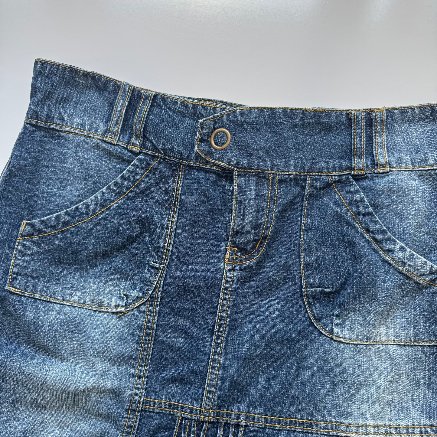 Denim Y2k midi skirt (M)
