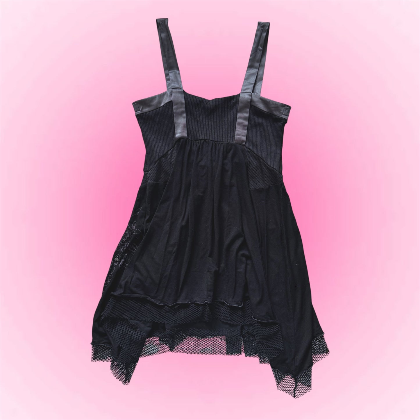 Black grunge vintage dress (M)
