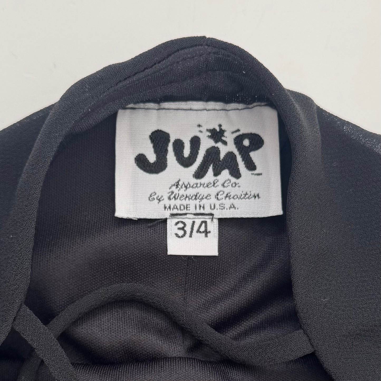 Black vintage ruffle dress (XS)