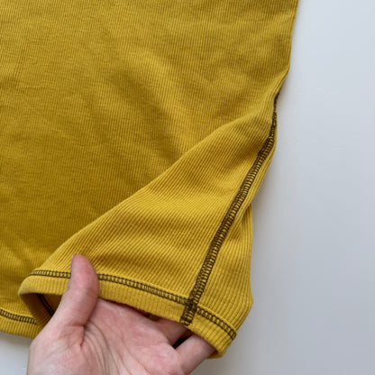 Yellow Henley Y2K Top (XS