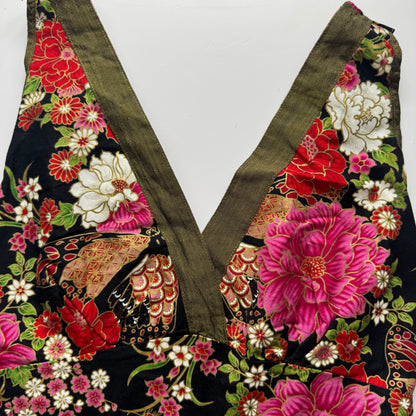 Floral Y2K Sleeveless Top (S)