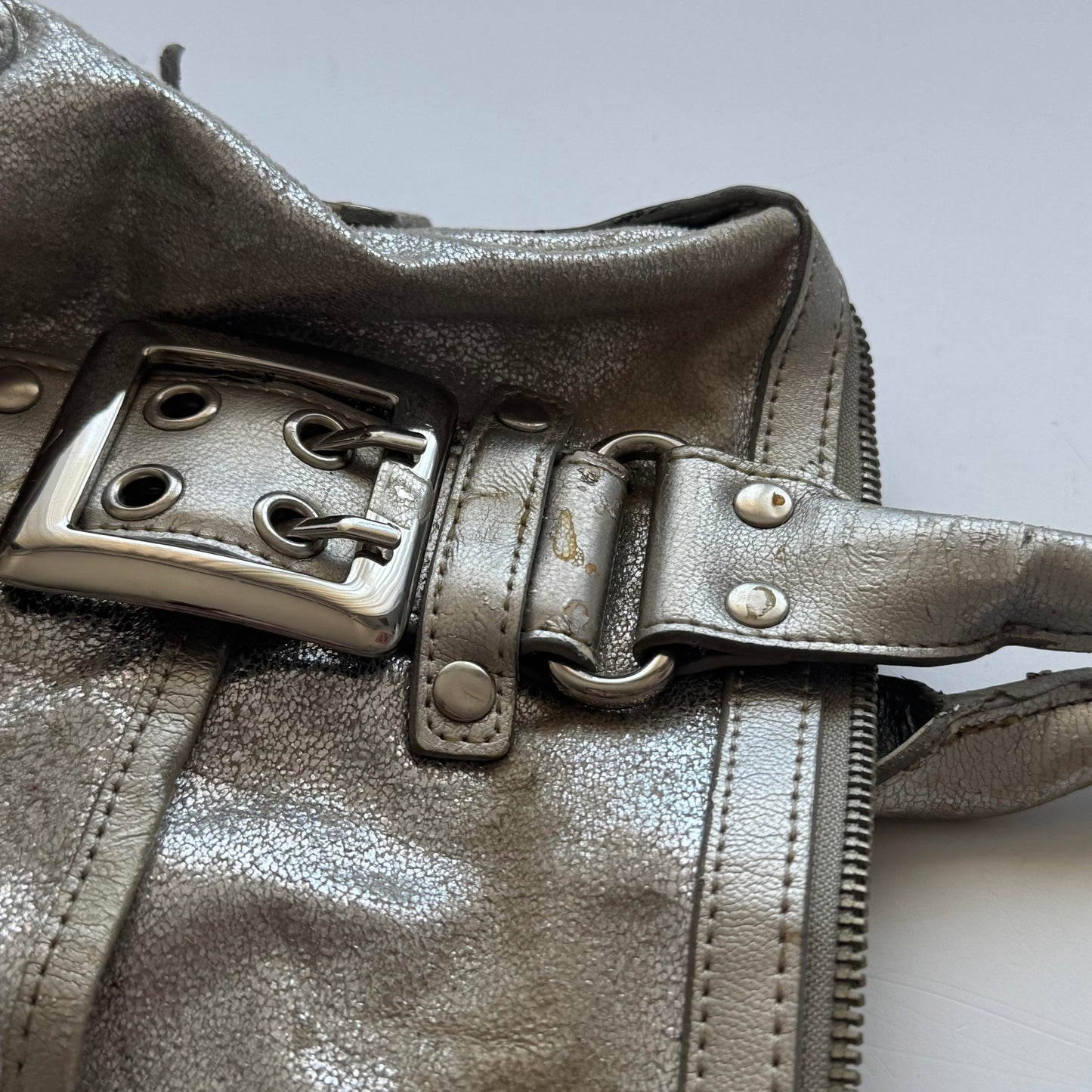 Silver Y2k Shoulder Bag