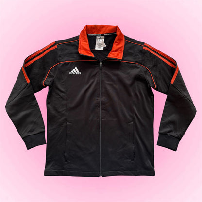 Black/orange Adidas jacket (S)