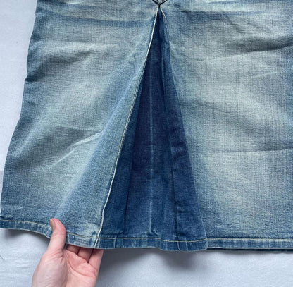 Vintage Jeans Midi Skirt (M)