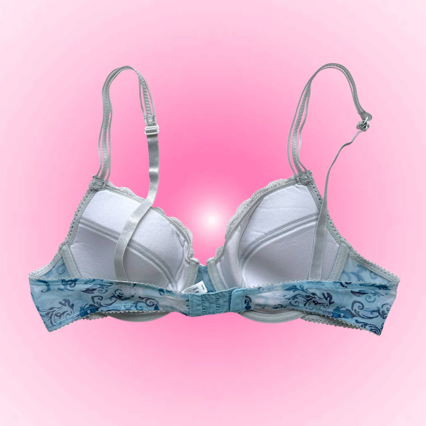 Blue Floral Sheer Cami Set (M)
