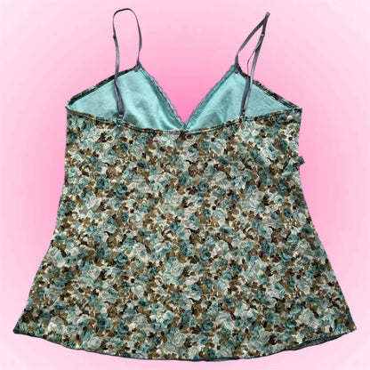 Blue Floral Cami Top (M)