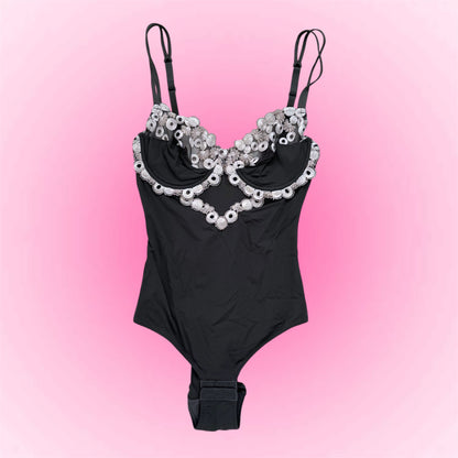 Cute bodysuit (XS) New with tags, deadstock