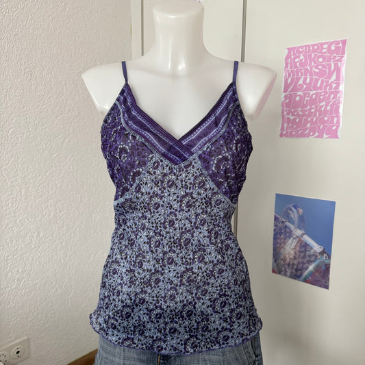 Blue vintage cami Top (M)