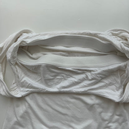 White Baby Print Fitted Tee (S)