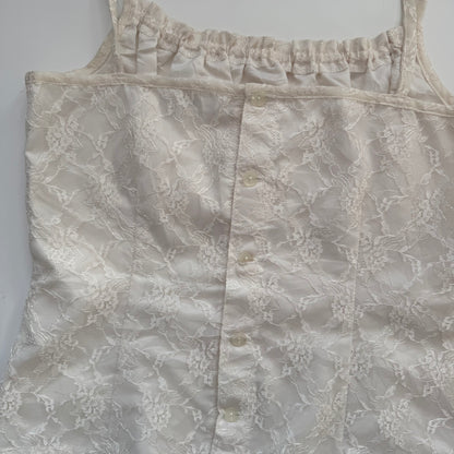 White lace milkmaid top (XS)