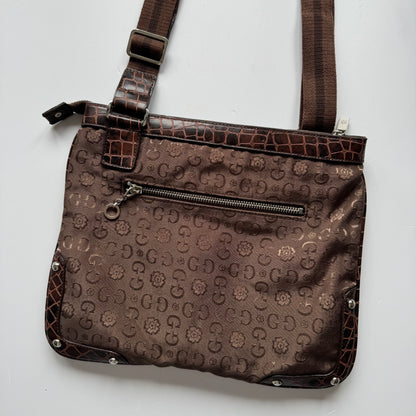 Brown Gussaci Crossbody Bag