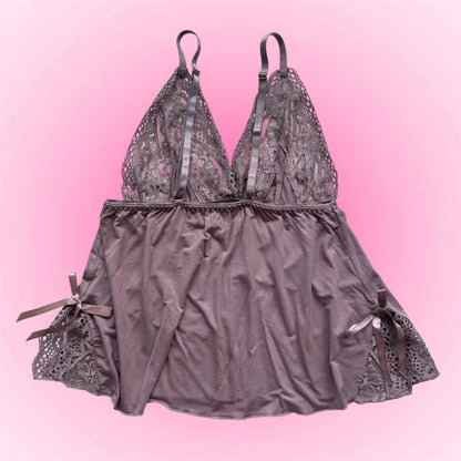 Lavender Lace Babydoll Top (S/M)
