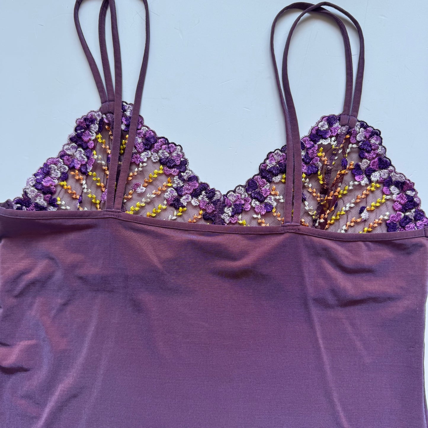 Purple Shiny Y2K Tank Top (S)