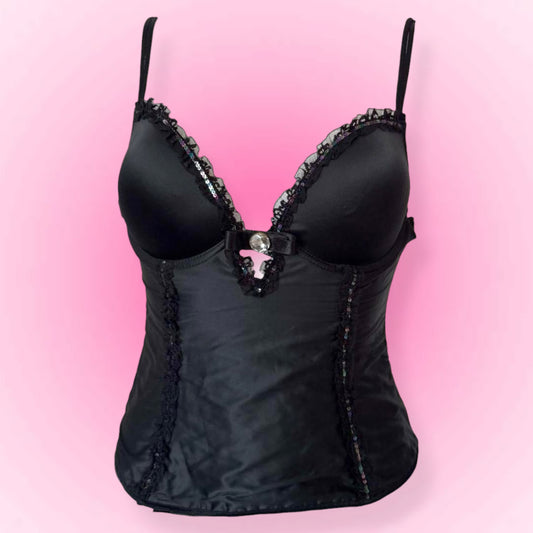Black vintage corset (80B)