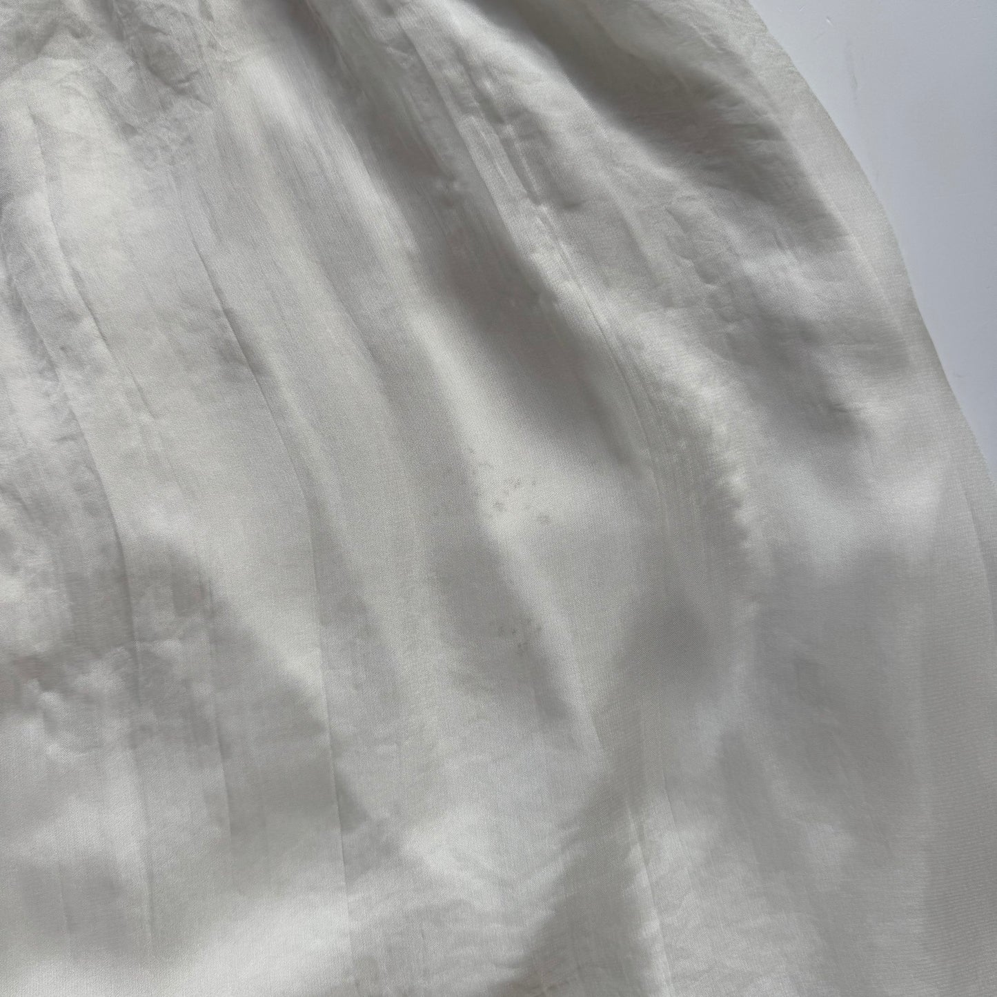 White Button Front Babydoll Cami (M)