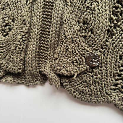 Cropped Knit Cardigan (S)