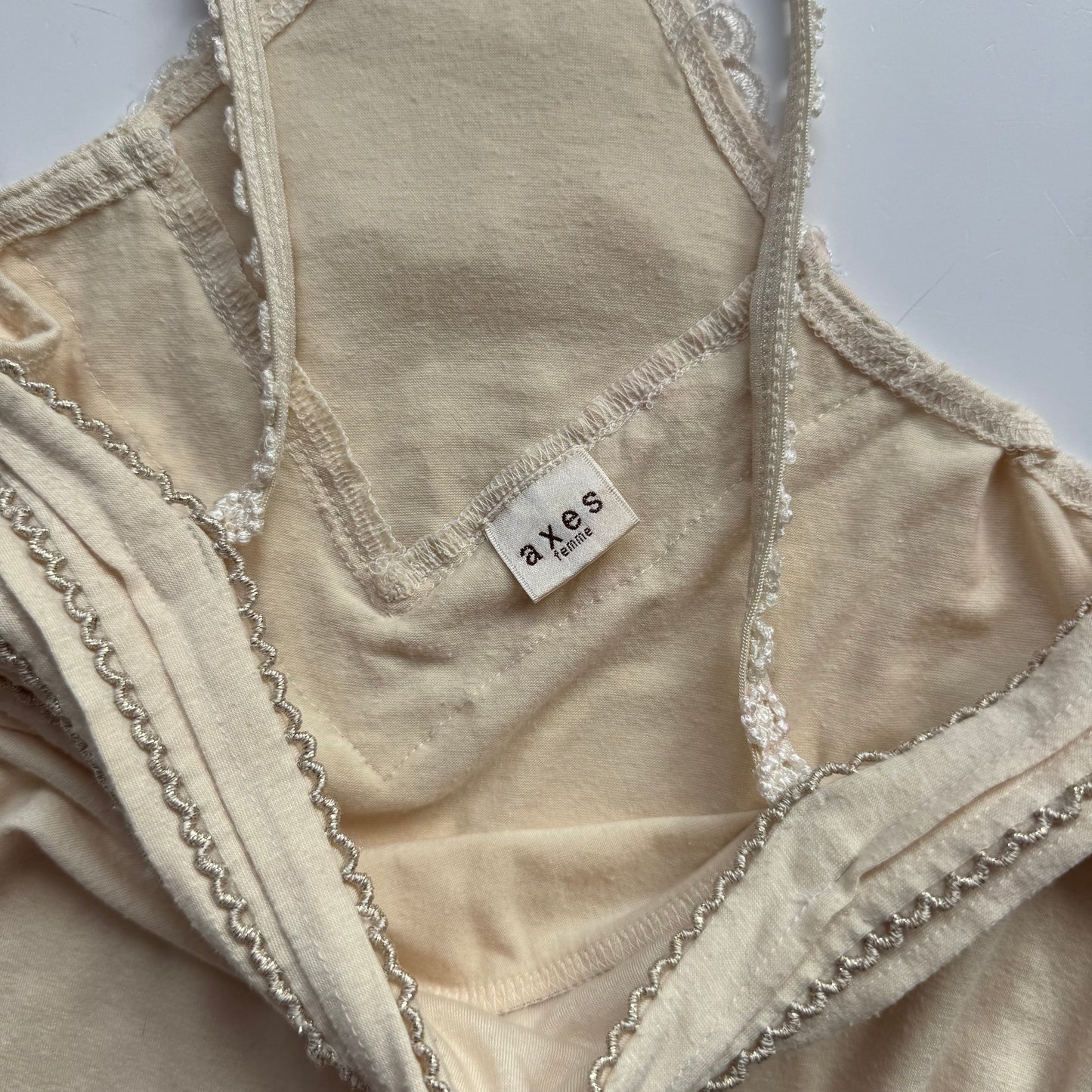 Beige Japanese Tank Top (M)