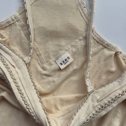 Beige Japanese Tank Top (M)