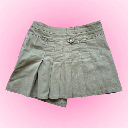 Green Utility Mini Skirt (M)