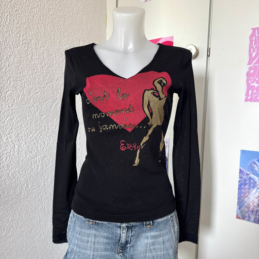 Y2k mesh longsleeve (S)