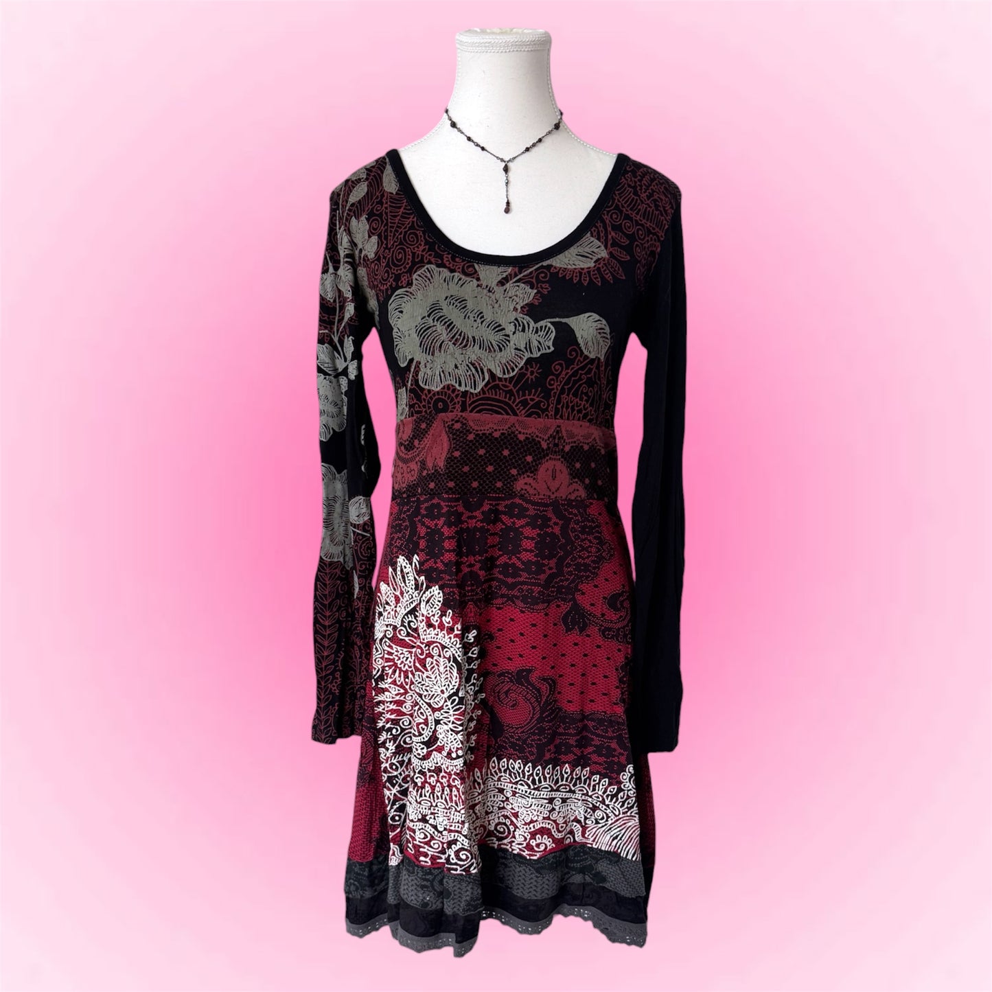 Black Desigual Longsleeve Dress (S)