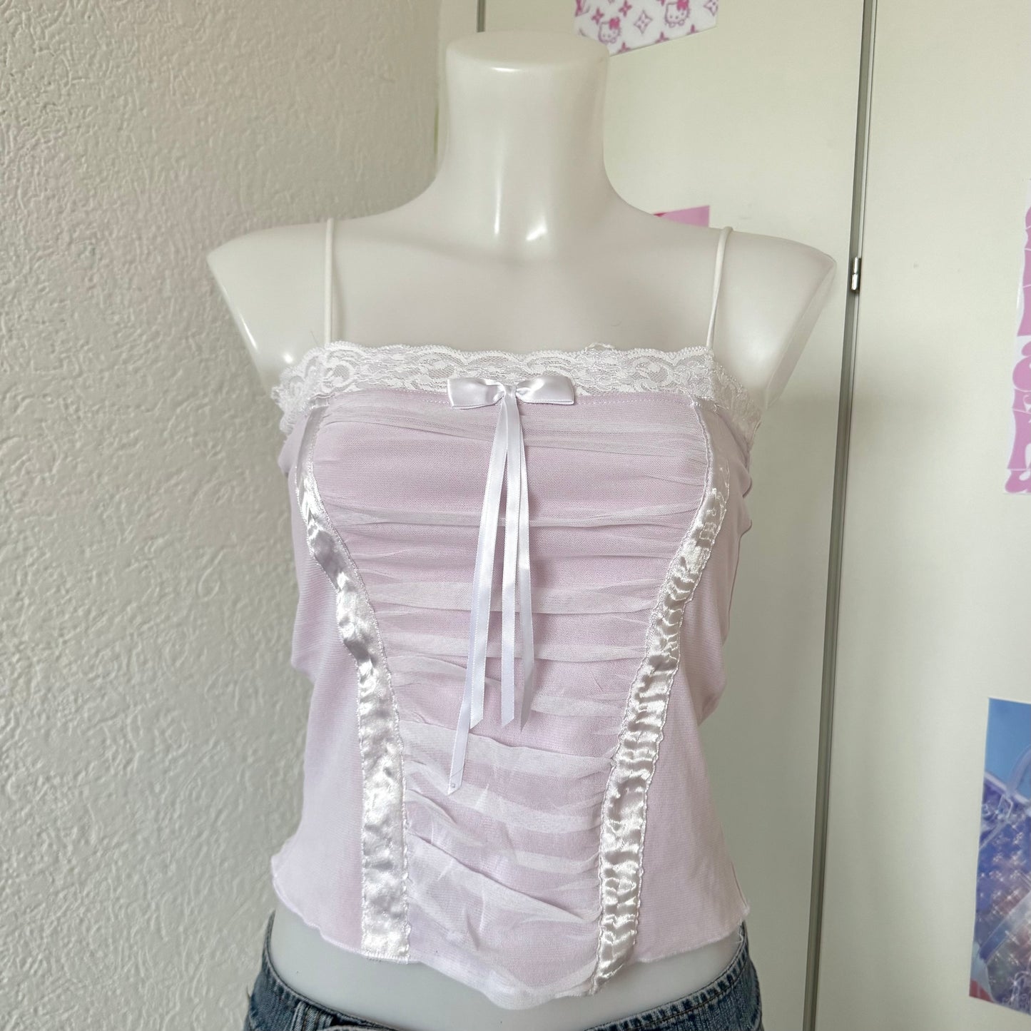 Purple Y2k corset top (S)
