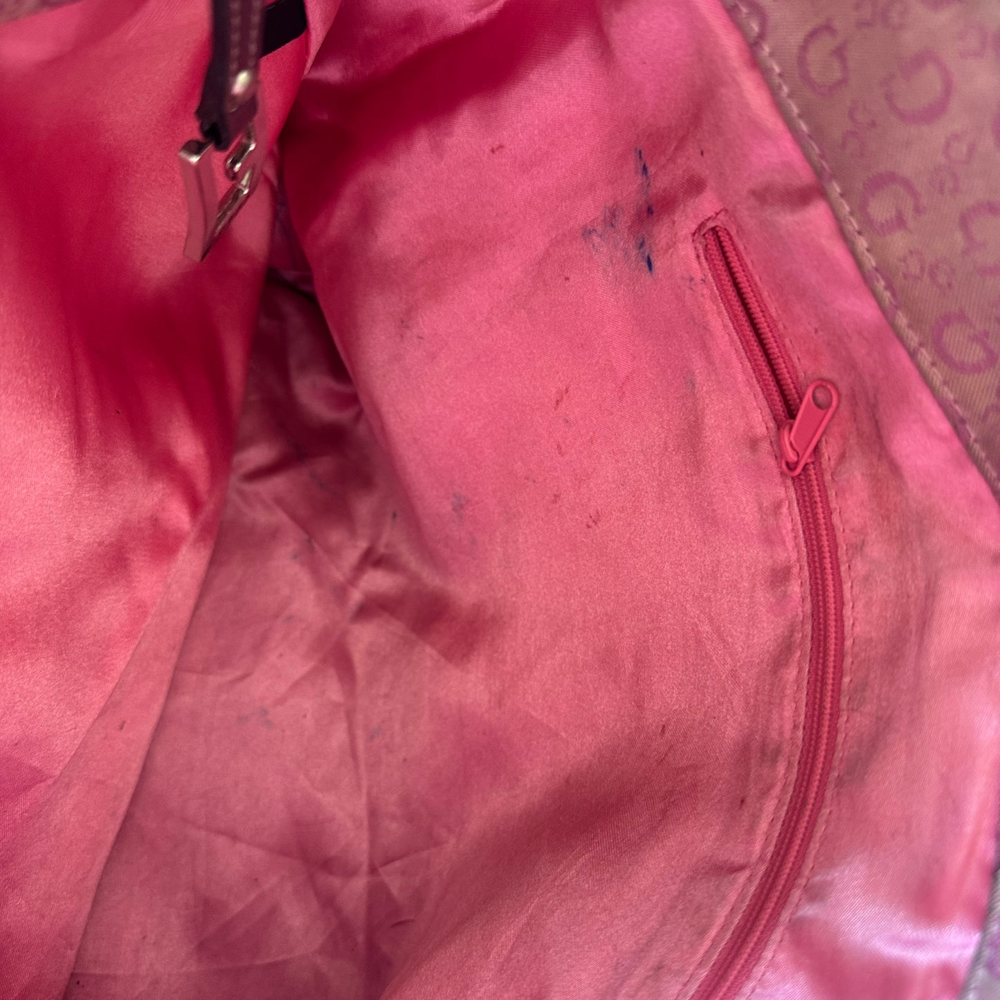 Pink Monogram Y2K Shoulder Bag